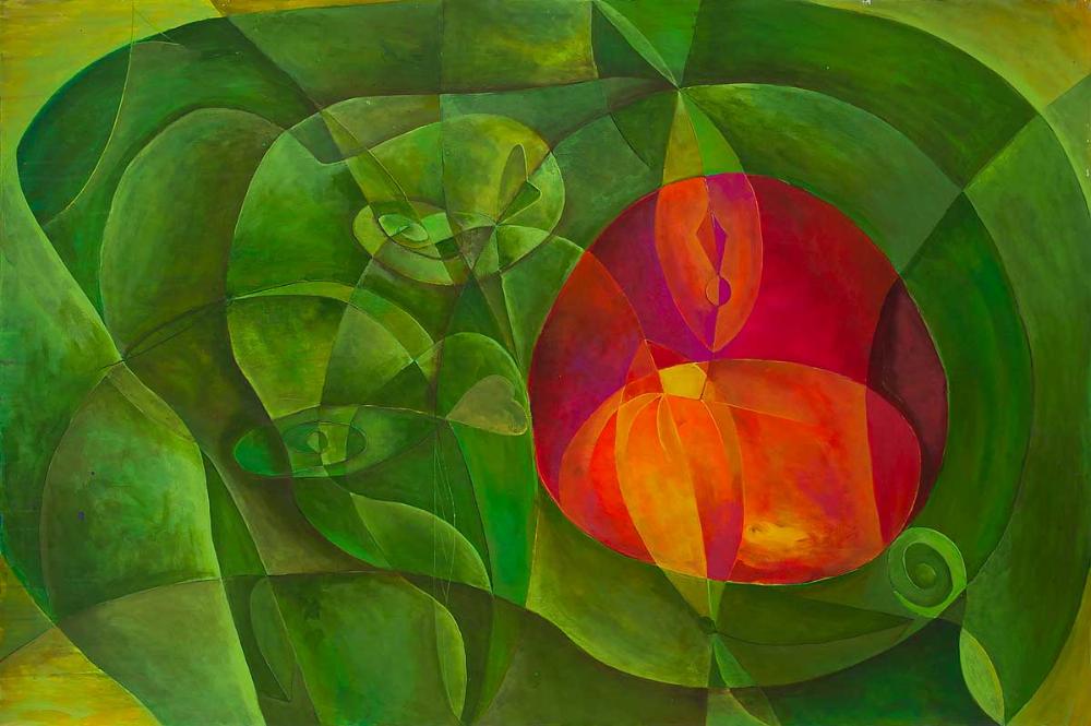 Composition vert-pomme